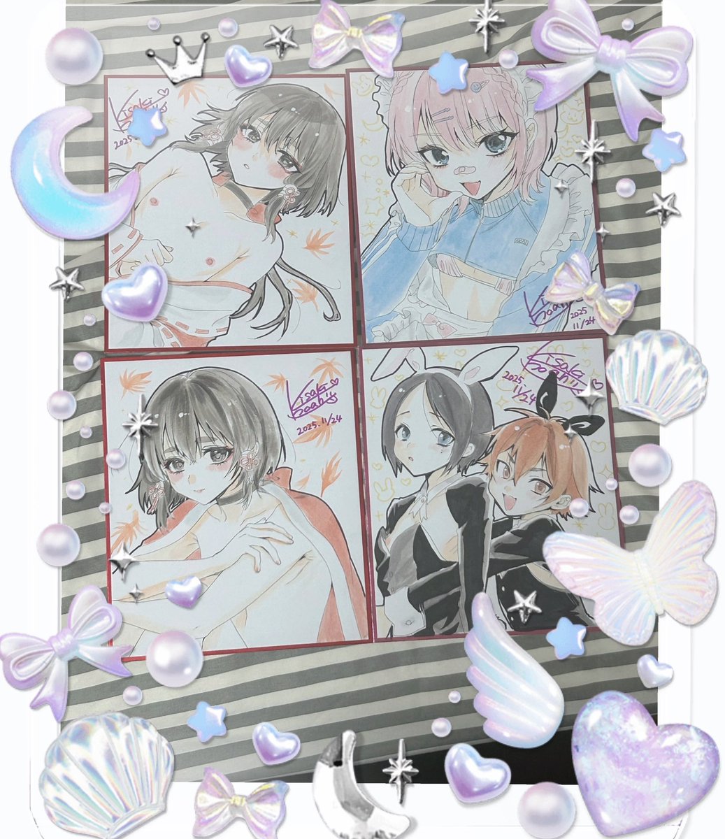 明日の色紙です！ 縦21cmのちょっと大きめです✒️