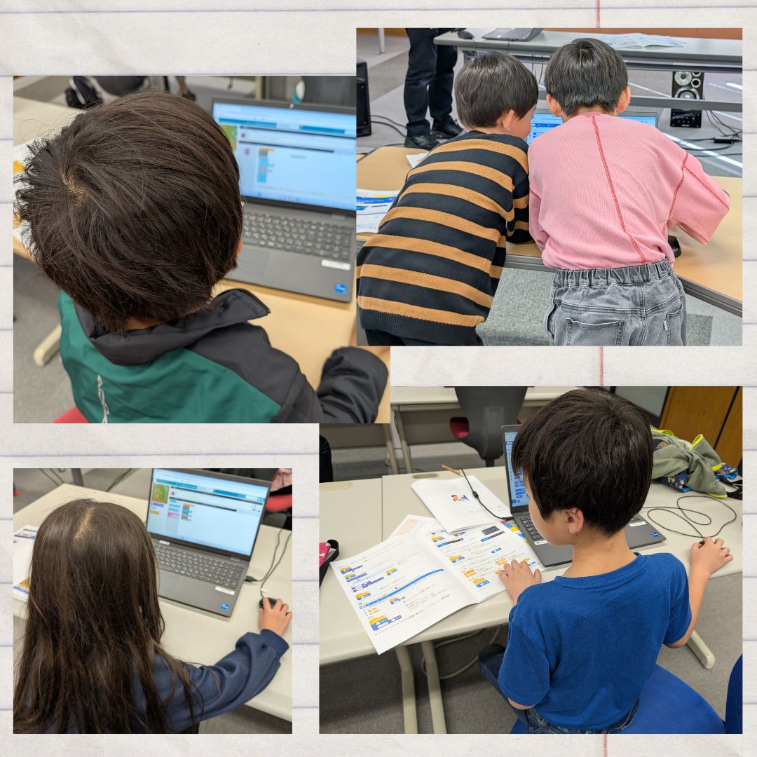 INFO_DRPC's tweet image. 今日は『DRPCこどもパソコン教室 スクラッチ編』2回講座の1回目💻来週は、スクラッチで迷路ゲームとシューティングゲームを作りますよ💻🖱#瀬戸市デジタルリサーチパークセンター #drpc #デジタルタワー #プログラミング #キッズプログラミング #パソコン講座  #広報せと #DRPCこどもパソコン教室