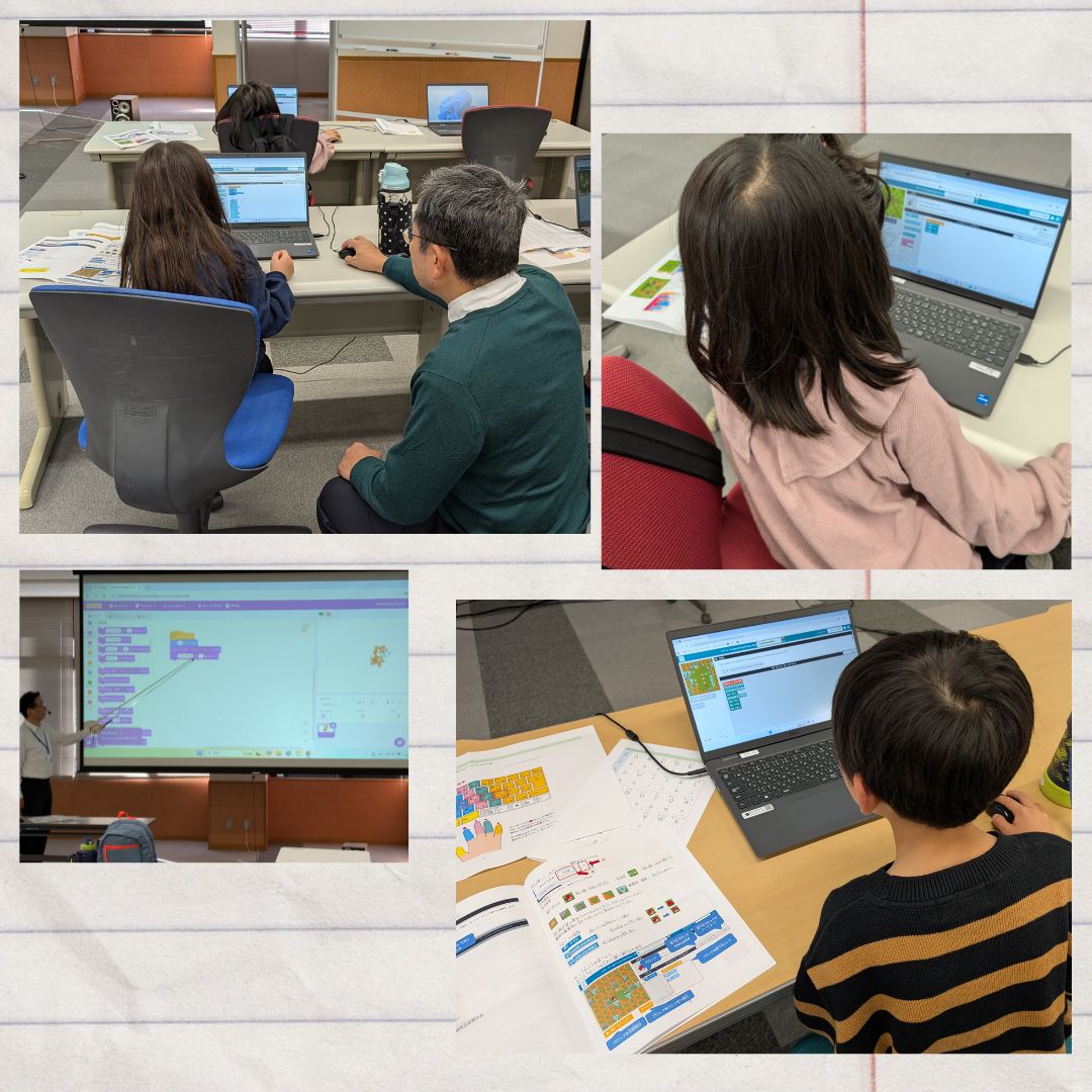 INFO_DRPC's tweet image. 今日は『DRPCこどもパソコン教室 スクラッチ編』2回講座の1回目💻来週は、スクラッチで迷路ゲームとシューティングゲームを作りますよ💻🖱#瀬戸市デジタルリサーチパークセンター #drpc #デジタルタワー #プログラミング #キッズプログラミング #パソコン講座  #広報せと #DRPCこどもパソコン教室