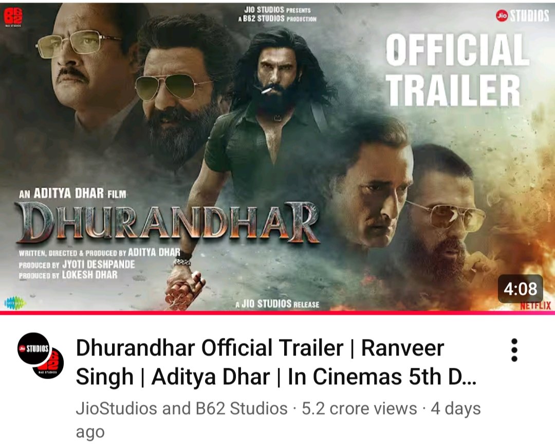 VJ_TheStarboy's tweet image. I can&apos;t believe #TuMeriMainTeraMainTeraTuMeri teaser already at 5cr views in 20hrs on YT while #Dhurandhar trailer has 5.2 cr views in 4days. I found #RanveerSingh movie much better.The PR of #KartikAaryan is his biggest asset. Hope Dhurandhar does better business than #TMMTMTTM