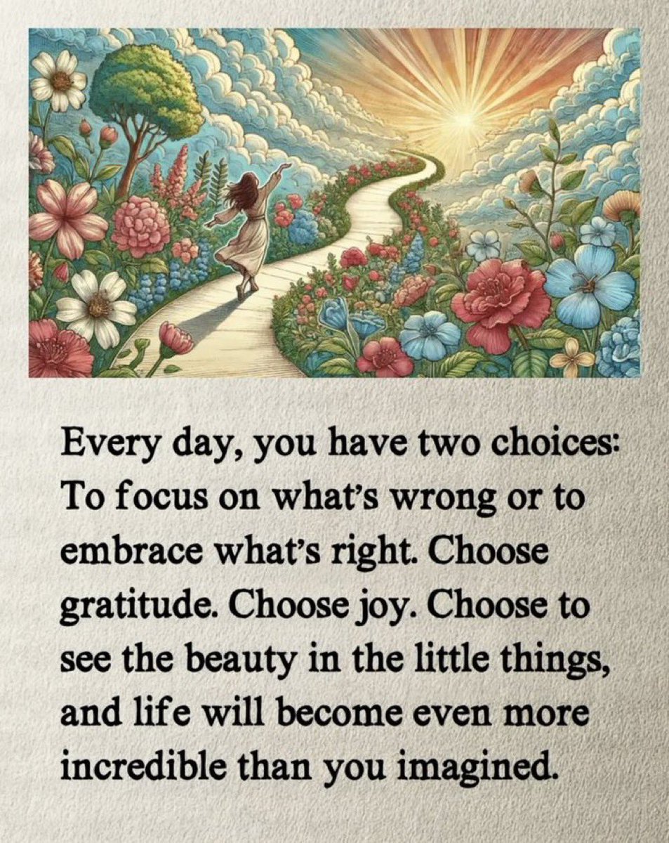 gratefuledu64's tweet image. Let’s choose wisely! 🥰
#Gratitude #Joy #Beauty #Life #WeekendVibes