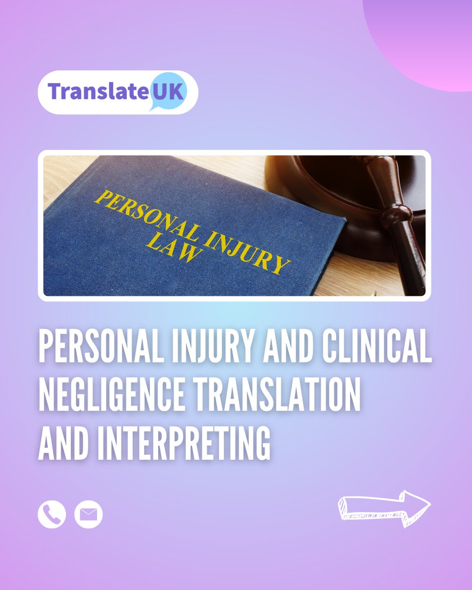TranslateUK's tweet image. Accurate communication is crucial, particularly for legal and medical matters.

Translate UK delivers professional support you can rely on when it matters most.

Have a query? Send us a message, we are happy to assist.

#translationservices #personalinjury #law