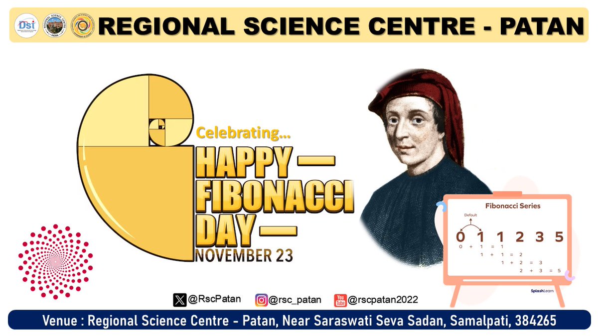 RscPatan's tweet image. @RscPatan celebrated #FibonacciDay,inspiring participants to explore the beauty of numbers and natural patterns. The day encouraged young minds to see how the Fibonacci sequence sparks curiosity &amp;amp; reveals the harmony connecting mathematics with the world around us.@narottamsahoo