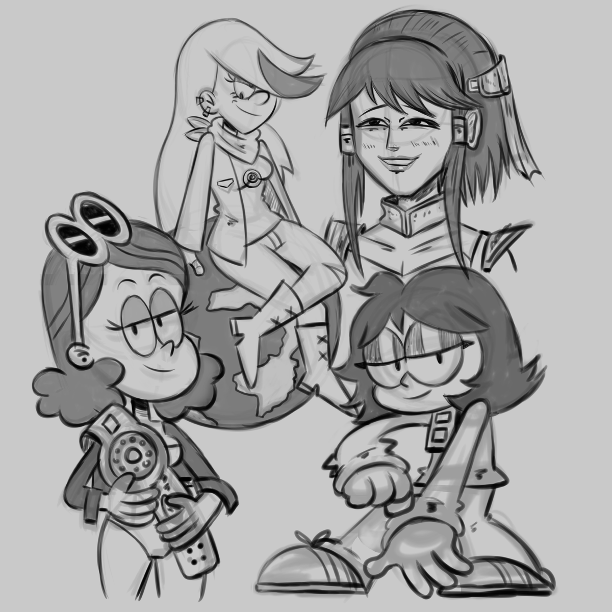 Hi! I couldn’t post Friday’s update (11/21) on time due to a busy schedule. Here are the sketches from the 79th Art Raffle. I’ll upload the 80th Art Raffle sketches soon.
#fanart #cartoon #digitalart