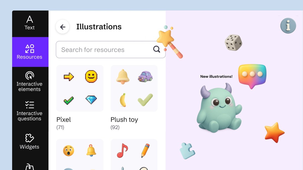 genially_fr's tweet image. Découvrez nos nouvelles collections d’illustrations, avec des designs attrayants qui suivent les dernières tendances.💟 
Il est désormais plus facile de trouver les ressources dont vous avez besoin, classées par style ou par thème. Personnalisez votre genially avec elles !