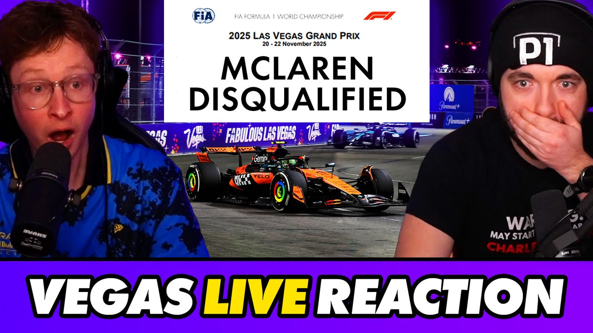 NEW Video 👀

Our LIVE Reaction to DOUBLE McLaren DSQ at the Las Vegas GP

🎥 youtu.be/32_V-eADmjI