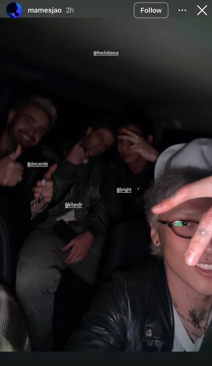 TharineePooH's tweet image. อยู่กับ bro director ของ 88rising !!!
ทำเพลงหรือไปสักเพิ่มอ่ะไบ๊ พี่เค้าสักงานละเอียดซะด้วย🤣

IGs : mamesjao
#bbrightvc #bright 
@bbrightvc