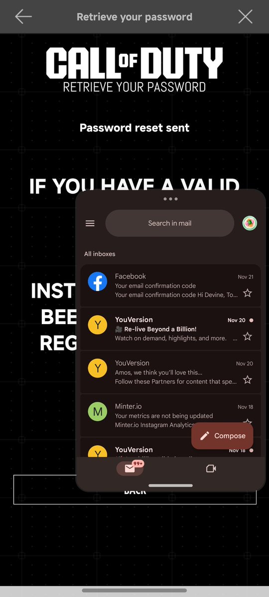 4KSTUDD's tweet image. I don&apos;t receive the email to change my password 💔 I have dropped multiple requests for God sake if my account get hacked I won&apos;t be happy @PlayCODMobile ☝🏿