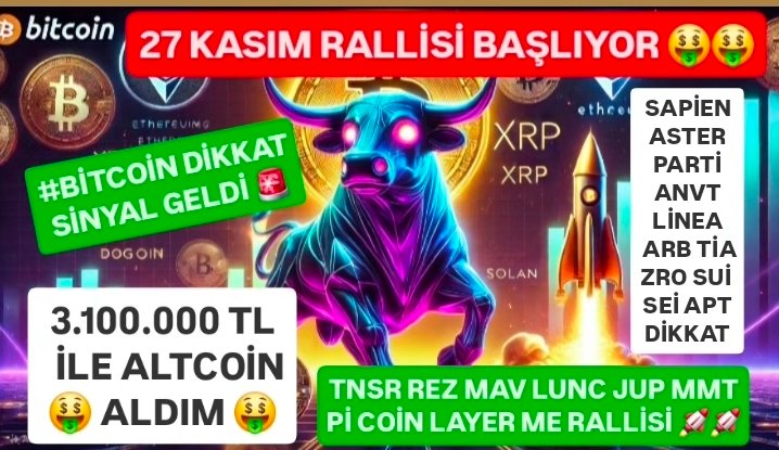 18:00 yeni video 👇👇
youtu.be/bfNqMqJkmFc?si…

$tnsr $mav $cake $enso $parti $bnb $eden $xpl $hemi $aster $hemi $avax $bard $avnt $zkc $linea $dolo $wlfi $xrp $pi #Bitcoin $btc $Red $lunc $tia $trump $sol $sui $doge $arb $coin $eth $arkm $wld $nft $ai $ldo $eigen $kripto $sei