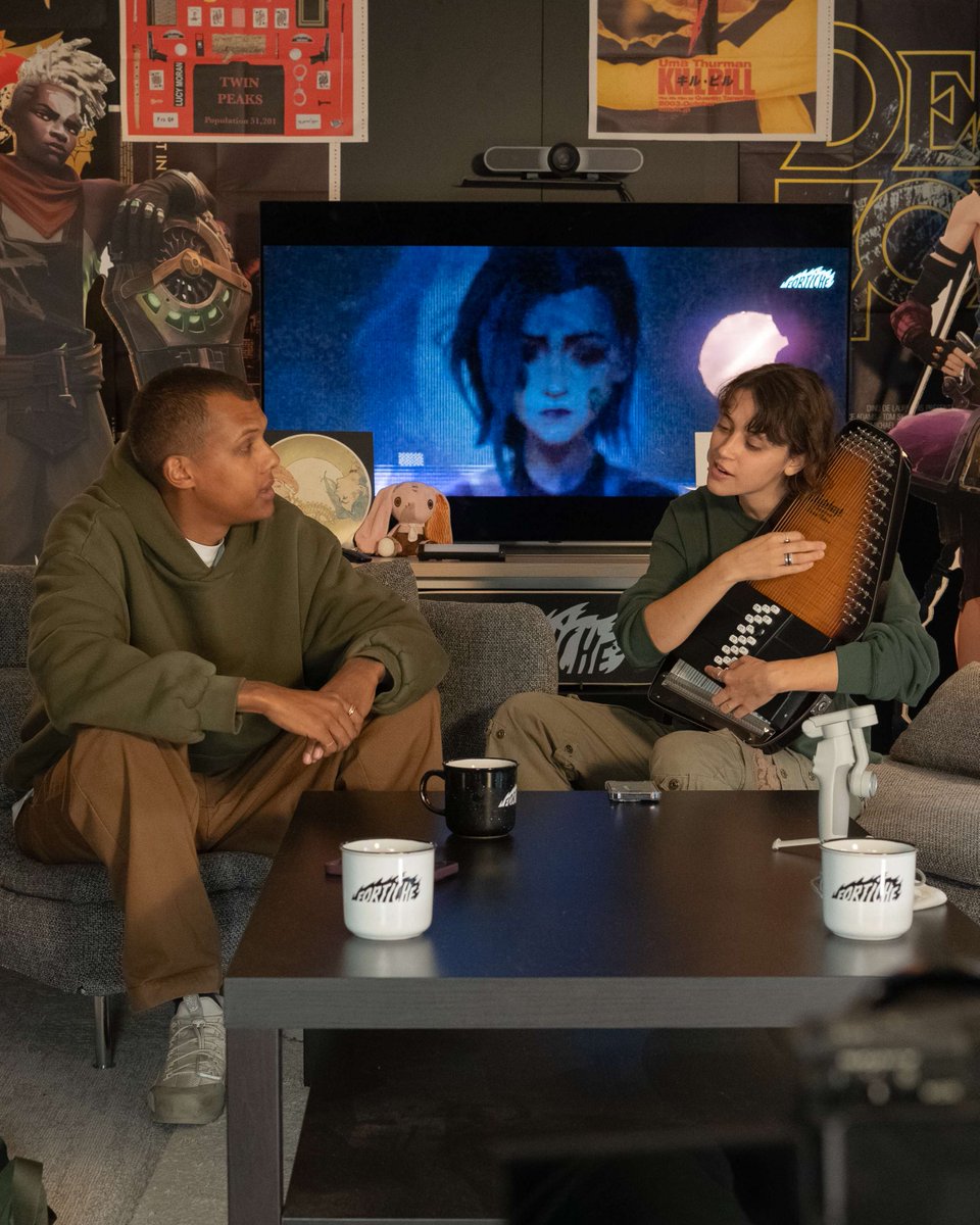 ForticheProd's tweet image. When two creative worlds collide, magic happens . Pomme &amp;amp; @Stromae ✨

We&apos;re proud to collaborate with such talented artists who gave Jinx &amp;amp; Ekko the anthem their story deserves. 💚💙

Receiving them at the studio was a pleasure, thanks to @riotgames and @virginmusicfr.