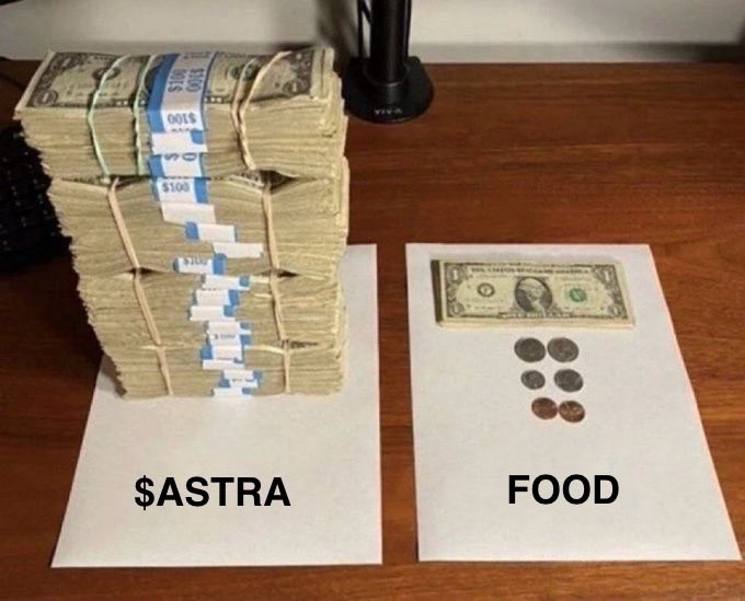 web3_Hunter_'s tweet image. Gmgm $ASTRA nauts , how bullish are you on this rare gem. 
Me: 👇