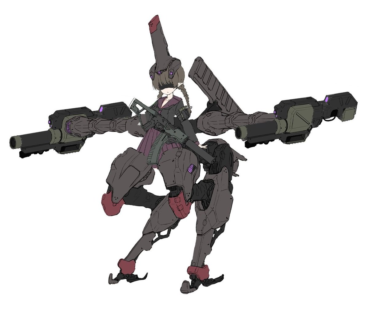 &gt;Mass production frame with big horn
&gt;Everyone assumed it was for better communication 
&gt;Actually they can't make smaller comms
&gt;Frame has built in scope for long range engagements
&gt;Gave it to blind unit
&gt;???