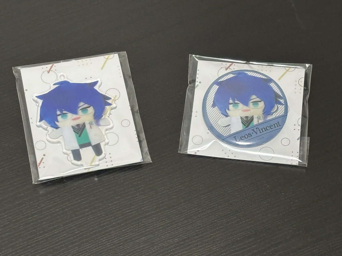 ぱぺレオスのアクスタキーホルダー&缶バッジきちゃ！