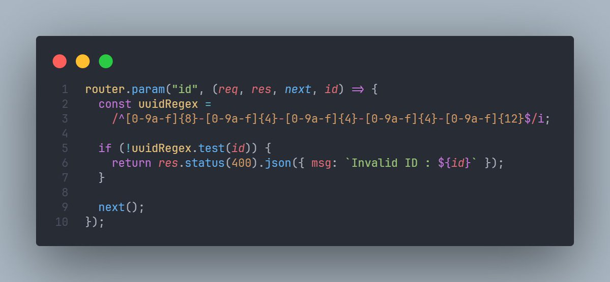 ritik65477's tweet image. 🚀 Day 139 of My Web Dev Journey – Backend

Diving into: Express.js⚙️
Last 3 days, I explored:
🔹 router.route() &amp;amp; router.param()
🔹 HTTP Redirection
🔹 Form Data Parsing
🔹 Nested Dynamic Routes
🔹 Express v5

🌱 Wrapping up Express

#NodeJS #100DaysOfCode #LearnInPublic #WebDev