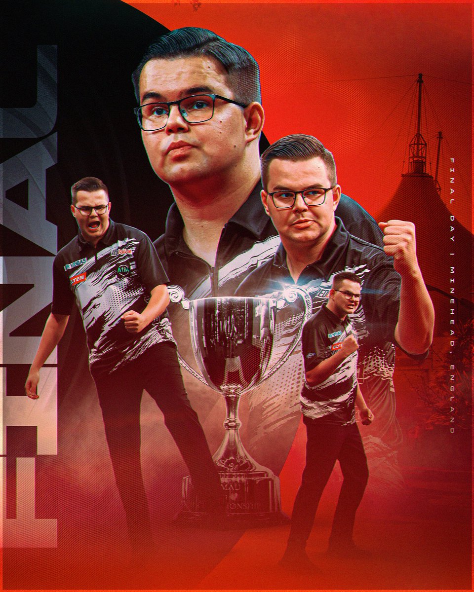 Today I will be back on stage in the World Youth Championship Final against Beau Greaves.

I will give my best to defend my title from last year.

I’ve worked hard to get here again, and now it’s time to bring my A-game.

Let’s do this!

#GianvanVeen #GVV #WorldYouthChampion #PDC