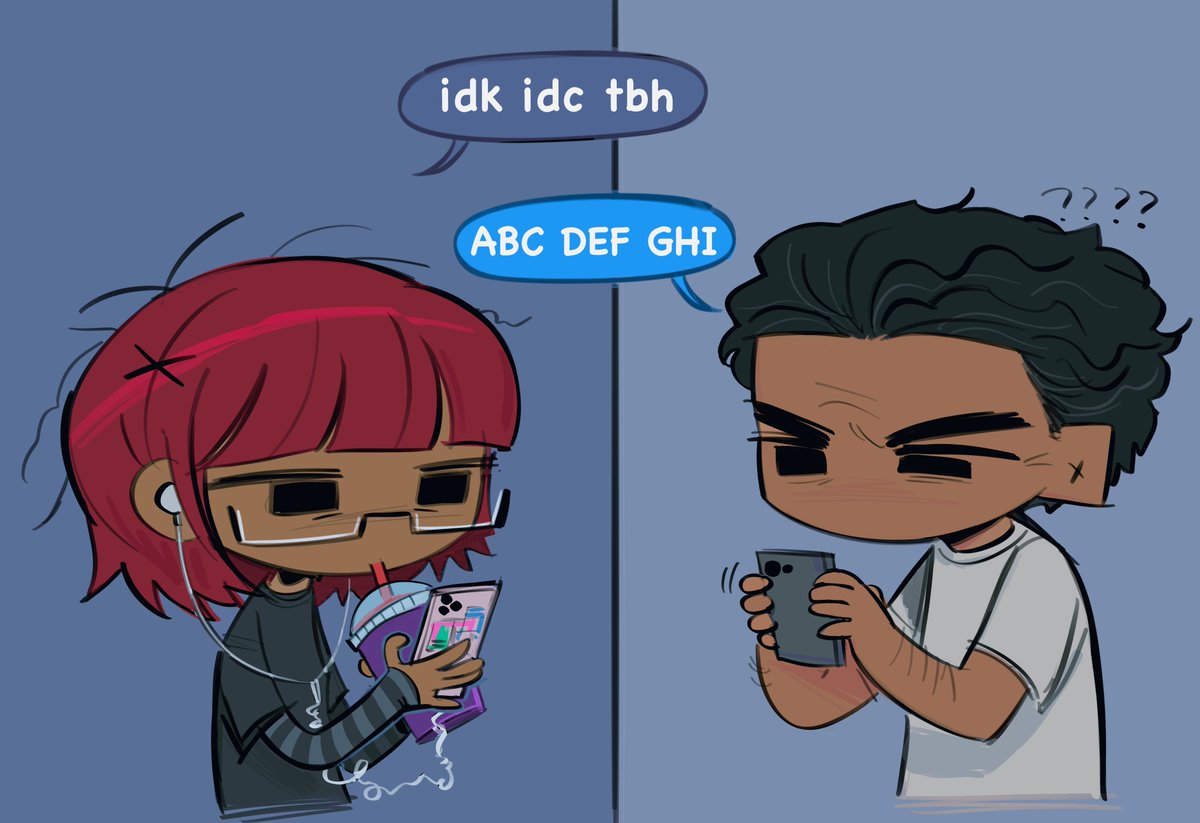 stevengrantbaby's tweet photo. gen z gf texting with funny bf marc https://t.co/NI1rpX0dgs