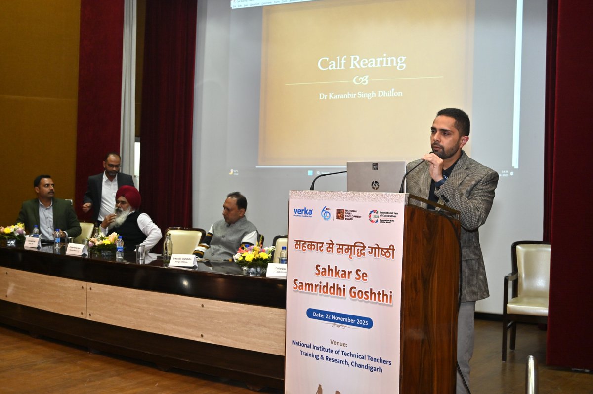 एनडीडीबी द्वारा NITTTR, चंडीगढ़ में आयोजित #सहकारसेसमृद्धि गोष्ठी के दौरान हुये तकनीकी सत्र में दो पैनल परिचर्चा की गई जिसमें सम्बद्ध संस्थाओं के वरिष्ठ अधिकारियों ने सहभागिता की और उपस्थित प्रोफेसनल्स और किसान भाइयों और बहनों को जानकारी दी।
 
एनडीडीबी की सहकारिता सेवाएँ ग्रुप के
