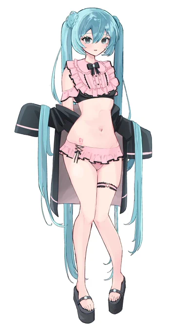 地雷水着ミク #初音ミク