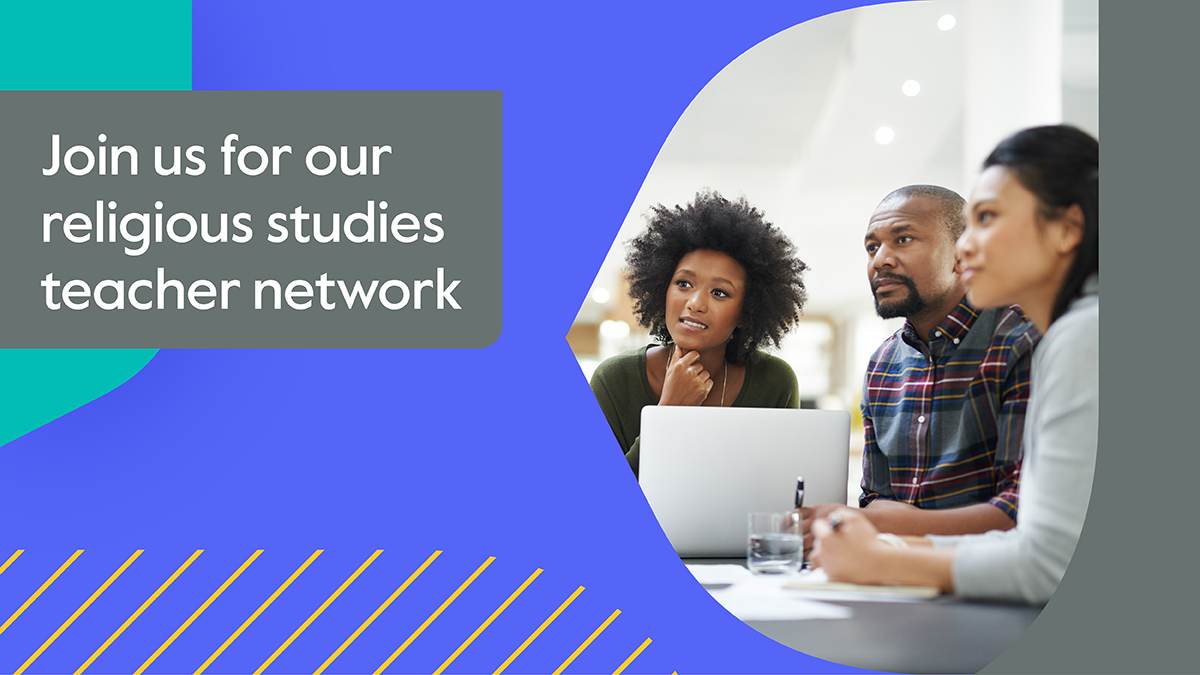 OCR_RS's tweet image. 📣 #RSteachers, join us for a joint #GCSE and #ALevel online Teacher Network on Wed 26 Nov, 4:15 PM - 5:00 PM.

Theme- how to get the most out of our supporting platforms. 

You will also be able to ask questions and to network with other RS teachers.

👉 ow.ly/earc50XvLfw