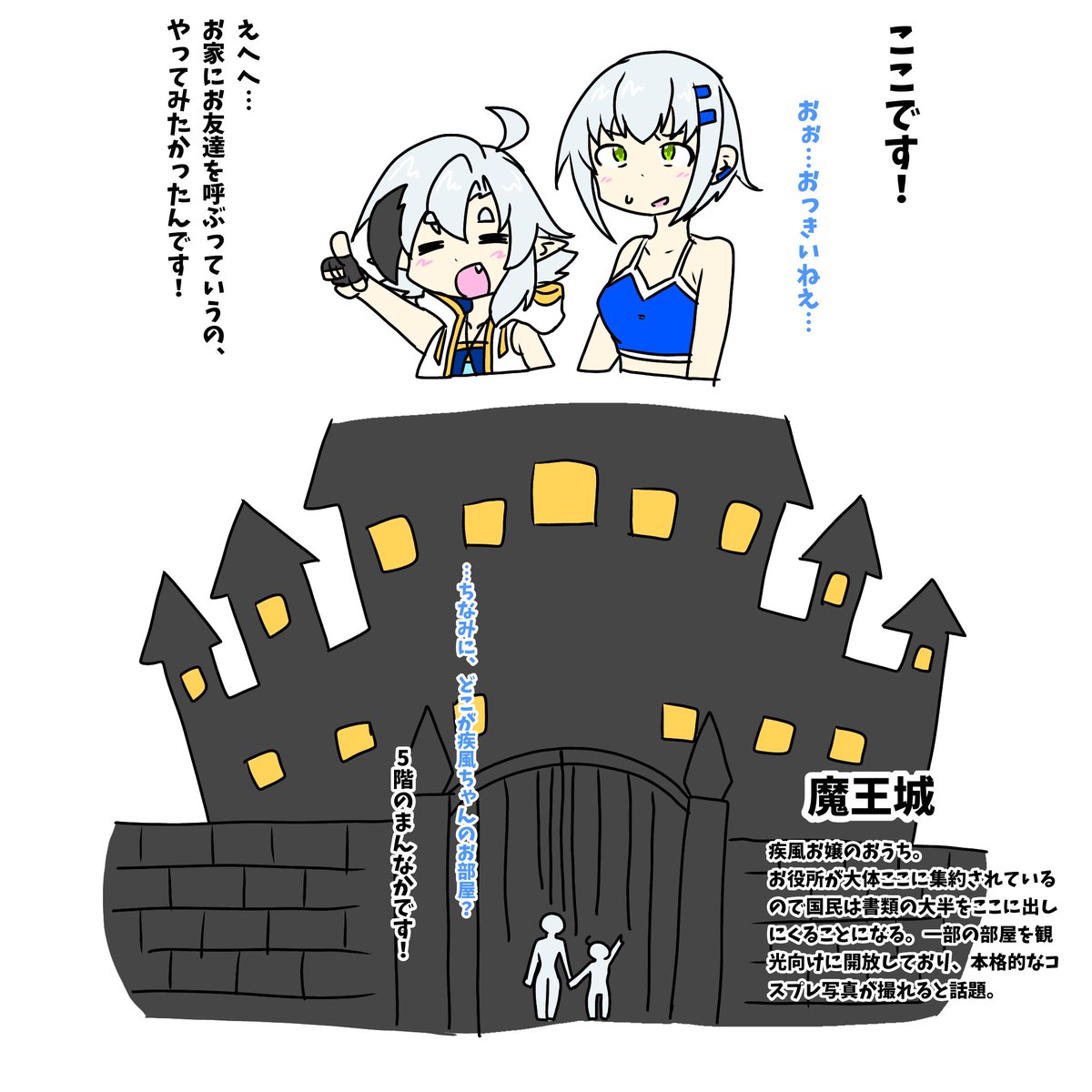 DemensionalRobo's tweet image. 疾風お嬢とお宅訪問。