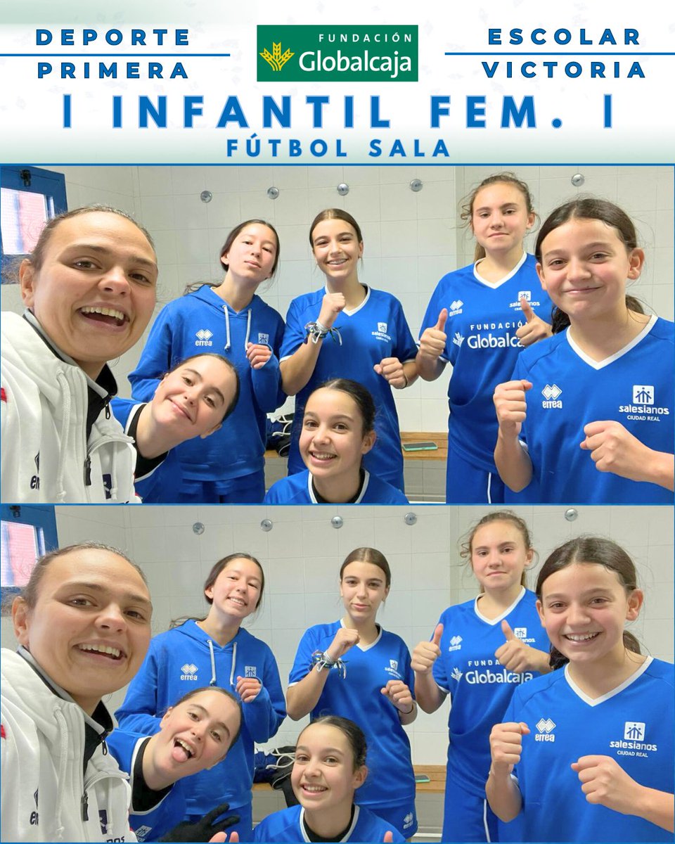 💙🔚

✅⚽ Gran victoria del juvenil en Daimiel por 2-7 💪🏻, buen trabajo chicos a seguir así 🤩

❌ Derrotas del senior y junior en sus respectivos partidos... Toca levantarse, a por el siguiente! 🙌🏻

🟩 Deporte Escolar 😄
📸 Primera victoria de nuestras chicas del infantil ☺️👏🏻