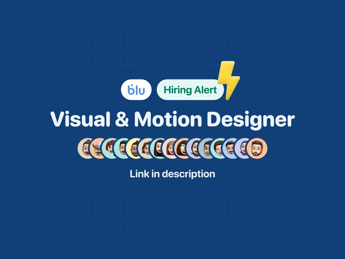 dariushhpg1's tweet image. به دنبال ویژوال دیزاینر برای بلو
jobinja.ir/1431331