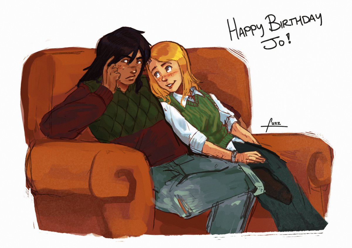 exaltedfuzz's tweet image. Human Susie and Noelle comm for @/zeidohs