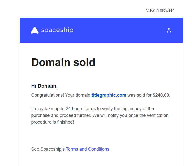 Dmainz1's tweet photo. Domain sold.

Small sale @spaceship 

 #Domain #domainnames #domains #domainsold https://t.co/DN6Ka3G1Jz