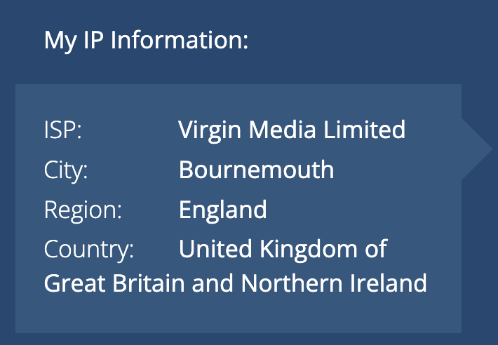 This does not work at all. I don't have an active VPN so not sure how it reached this conclusion