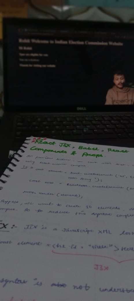 PrachiVerm35745's tweet photo. Day 39 completed!
Today I learned React JSX, Babel, Components &amp; Props —
And ab lag raha hai React ki duniya officially unlock ho gayi 😎🔥
Pure fun, pure clarity!
#BuildInPublic #ReactJS #DefenseChallenge 
@rohit_negi9 @CoderArmy https://t.co/1ruY1B9N3C