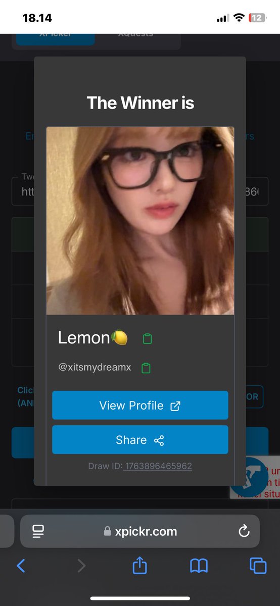 echacha_s's tweet image. yeayyy, win kak lemon✨@xitsmydreamx