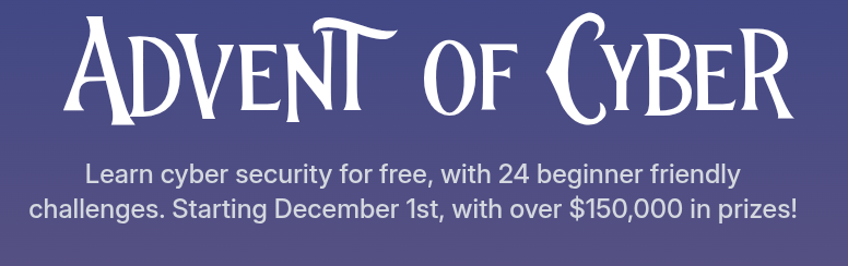 🎄 Super excited for #AdventOfCyber 2025! <a href="/tryhackme/">TryHackMe</a>
Shoutout to <a href="/_JohnHammond/">John Hammond</a> , <a href="/0dayCTF/">Ryan M. Montgomery</a> , <a href="/unixguy_cyber/">unixguy</a> , <a href="/TheBeardedITDad/">The Bearded I.T. Dad</a>  &amp; the amazing crew!
#CyberSecurity #THM
tryhackme.com/room/adventofc…