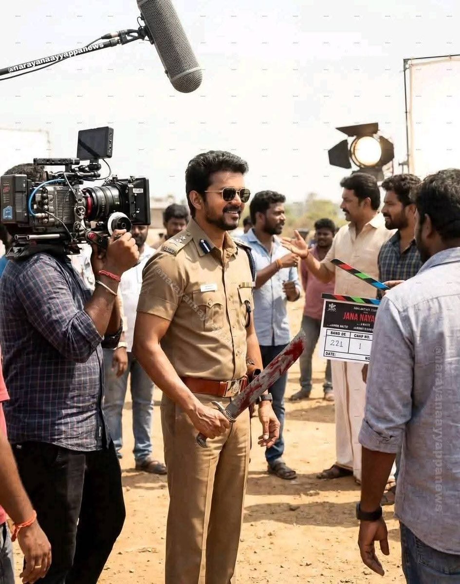 PrakazVijay_Of's tweet image. 📸 | #JanaNayagan Working AI Stills !