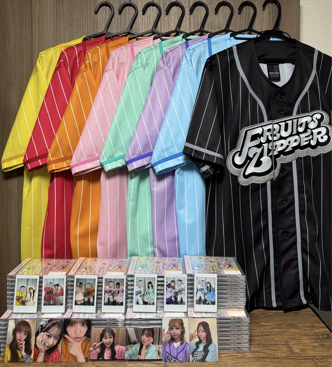 推しアピユニフォーム最高❕ ✨💛❤️🧡🩷💚💜🩵✨ はちゃめちゃわちゃ