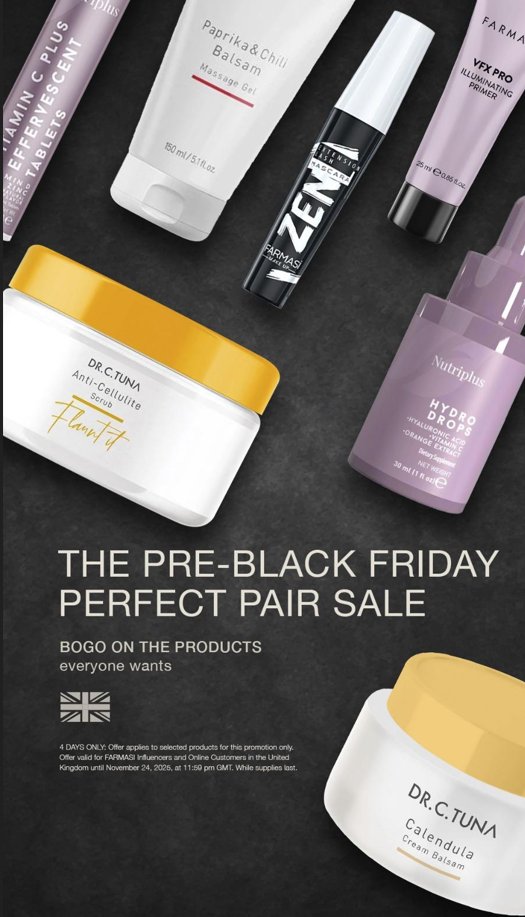 PhoenixFaves's tweet image. 🖤 PRE–BLACK FRIDAY ALERT 🖤
Our Perfect Pair Promo is LIVE!
Buy 1, Get 1 FREE on the products everyone’s obsessed with.
UK &amp;amp; Ireland FARMASI Influencers only.

⏳ Ends 24 Nov, 11:59 PM
⚡ While stocks last!
Shop here 👉
 farmasi.co.uk/seanhill/produ…