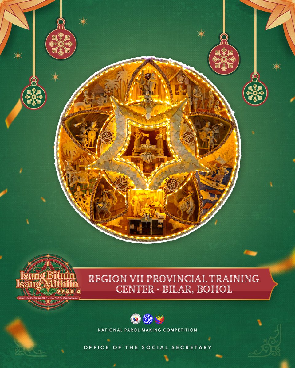 PIADesk's tweet image. LOOK: Third Place Winner of the “Isang Bituin, Isang Mithiin” National Parol-Making Competition Year 4.