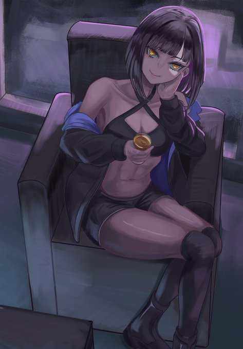 暗い部屋で……
#創作 