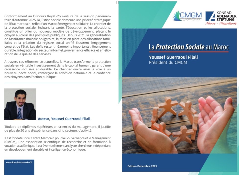 YoussefGuerraou's tweet photo. Nouvelle publication - Paraîtra en Décembre 
#Maroc #CMGM #KAS 
#Protection_Sociale https://t.co/OTVbTZGzC6