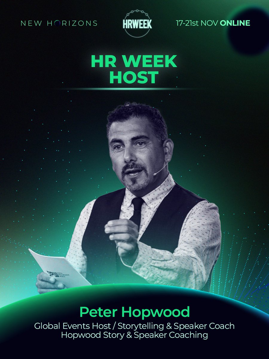 Shaping #HRWeek 2025 straight-from-the-screen! 5 full HR &amp; AI content-packed days from 17-21 November ONLINE. #HRWeek2025 #Emcee #Presenter #Speakercoach