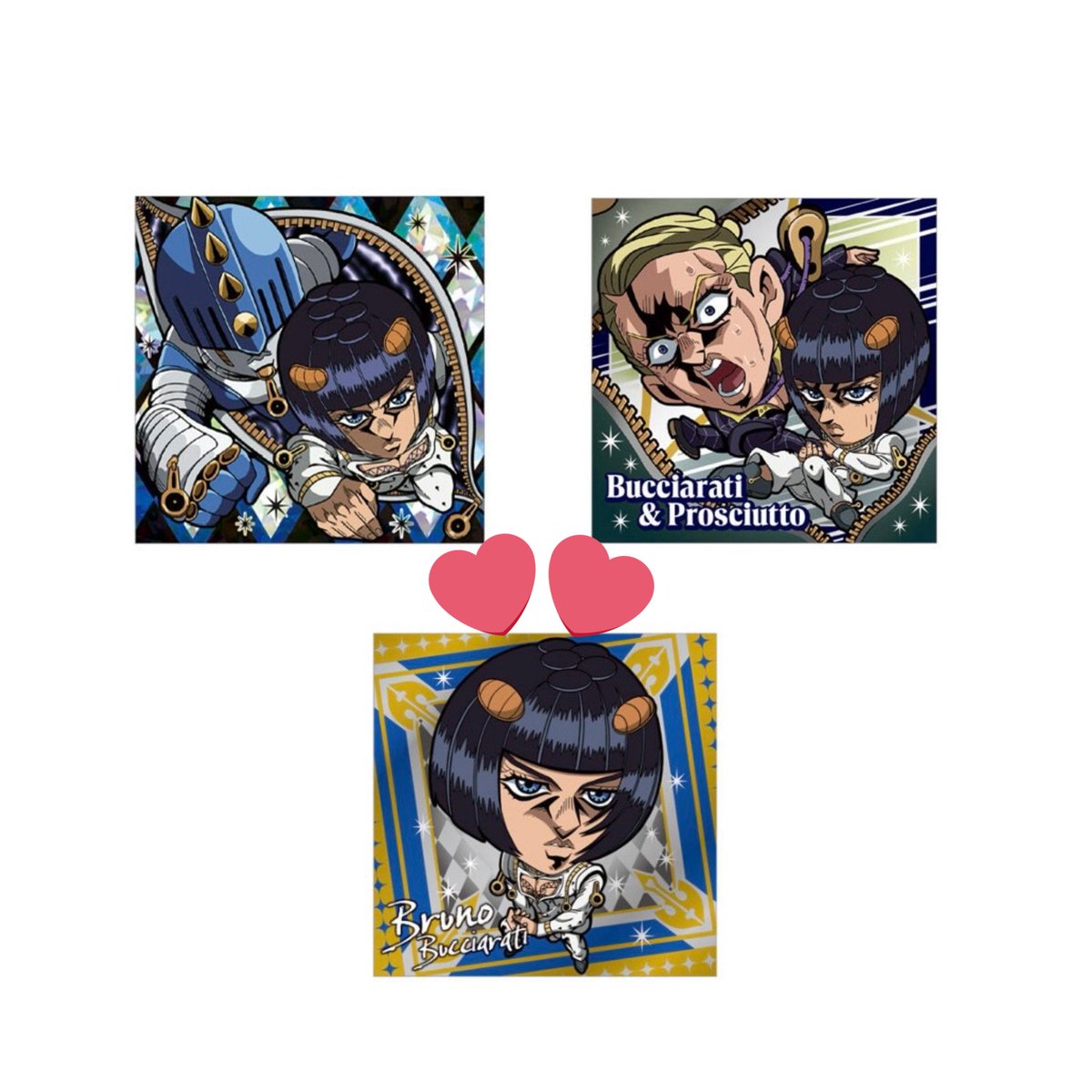Pasta_117's tweet photo. 《交換・譲渡》にふぉるめーしょん ジョジョの奇妙な冒険 シールウエハース～黄金の風Episodio02〜

譲：画像1枚目
求：画像2枚目（上段優先）＞定価＋送料

ご不快でなければ異数交換も可能です。
お気軽にお声がけください🙇🏻‍♀️ https://t.co/sSRDO6zfJl