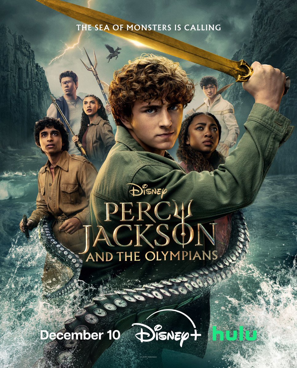 GrapeScreen's tweet image. New poster for ‘PERCY JACKSON’ Season 2.

Releasing December 10 on Disney+