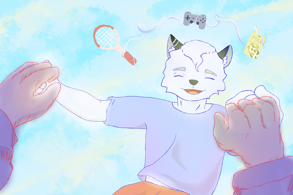 Sol1us's tweet photo. The Present and the Past 

I finally finish coloring the second piece, so this is the side by side =v=

-
#furry #furryartist #furryart #fursona https://t.co/0fZR9Knmxp