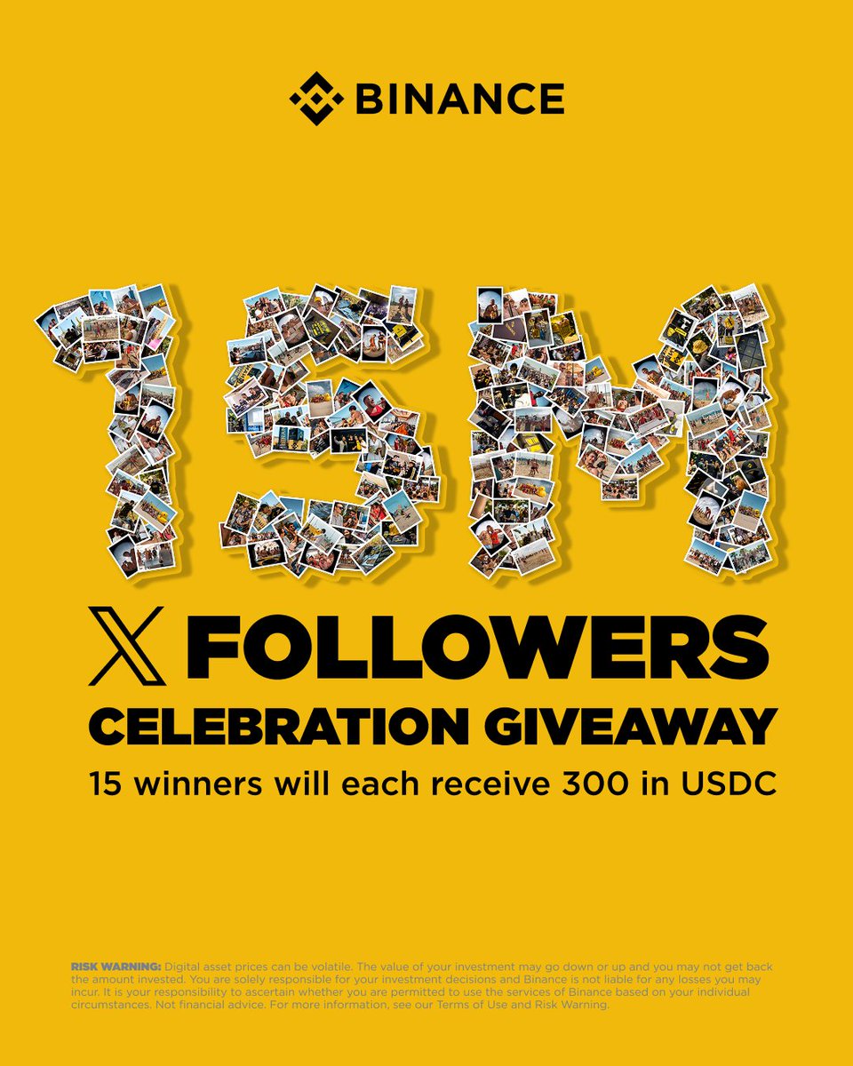 binance's tweet image. We’re now one big family of 15M! 🎉

Got 15 million reasons to celebrate — and you’re every single one of them! 🫵

How to enter:

1️⃣ Follow @Binance if you’re new here.
2️⃣ Share the 15th emoji in your emoji library (your official celebration face!) and tag a friend to keep the…
