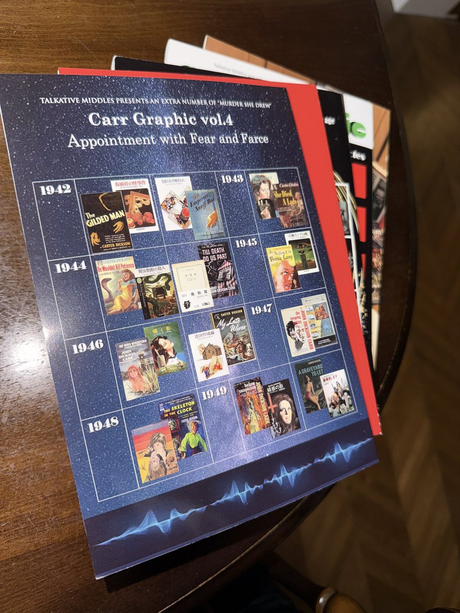 obi_yan's tweet image. もちろん、Talkative Middles様のCarr Graphic vol.4も無事ゲット。
vol.3まで品切れ（前号では好評絶版中だった）なので、Murder, She Drew vol.2も含めて入手できていて良かった。
