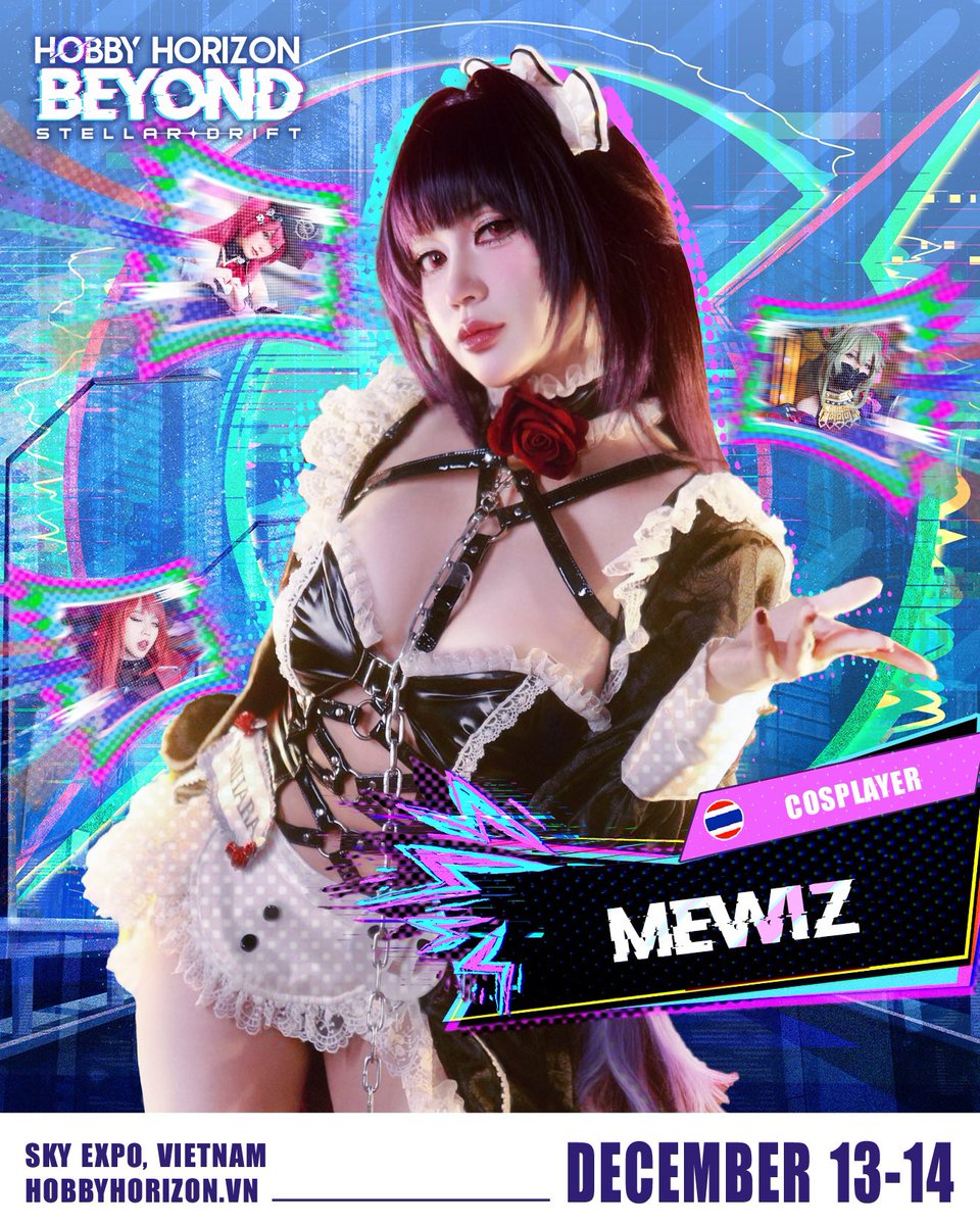 『 𝐇𝐇𝐁𝟐𝟓: 𝑴𝑬𝑾𝑰𝒁 - 𝑪𝑶𝑺𝑷𝑳𝑨𝒀𝑬𝑹 』🪐

Our next international cosplayer shining at Hobby is the gorgeous <a href="/mewiz_story_/">Mewiz_Story</a> ! ✨

#HHB25 #HobbyHorizon #HobbyHorizonBeyond #StellarDrift #Mewiz