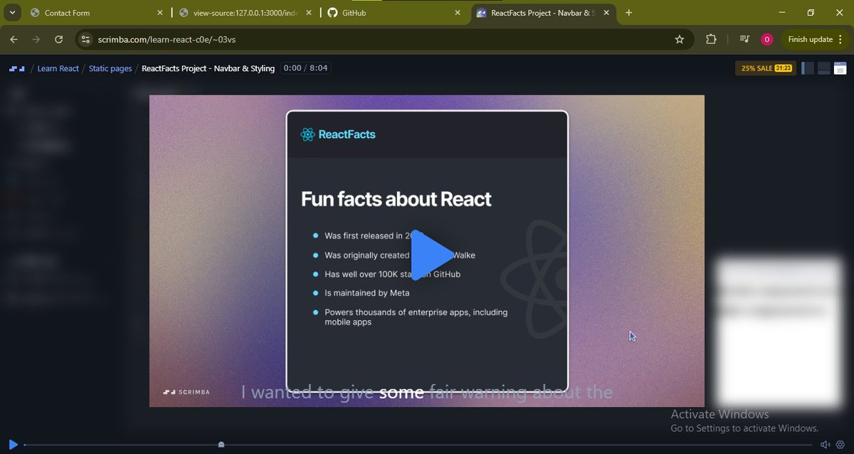 still_ceejay0's tweet image. Grateful for the amazing free resources and communities out there. @scrimba
If you’re on the React journey too, drop an advice 🙏
#ReactJS #LearningInPublic #FrontEndDevelopment