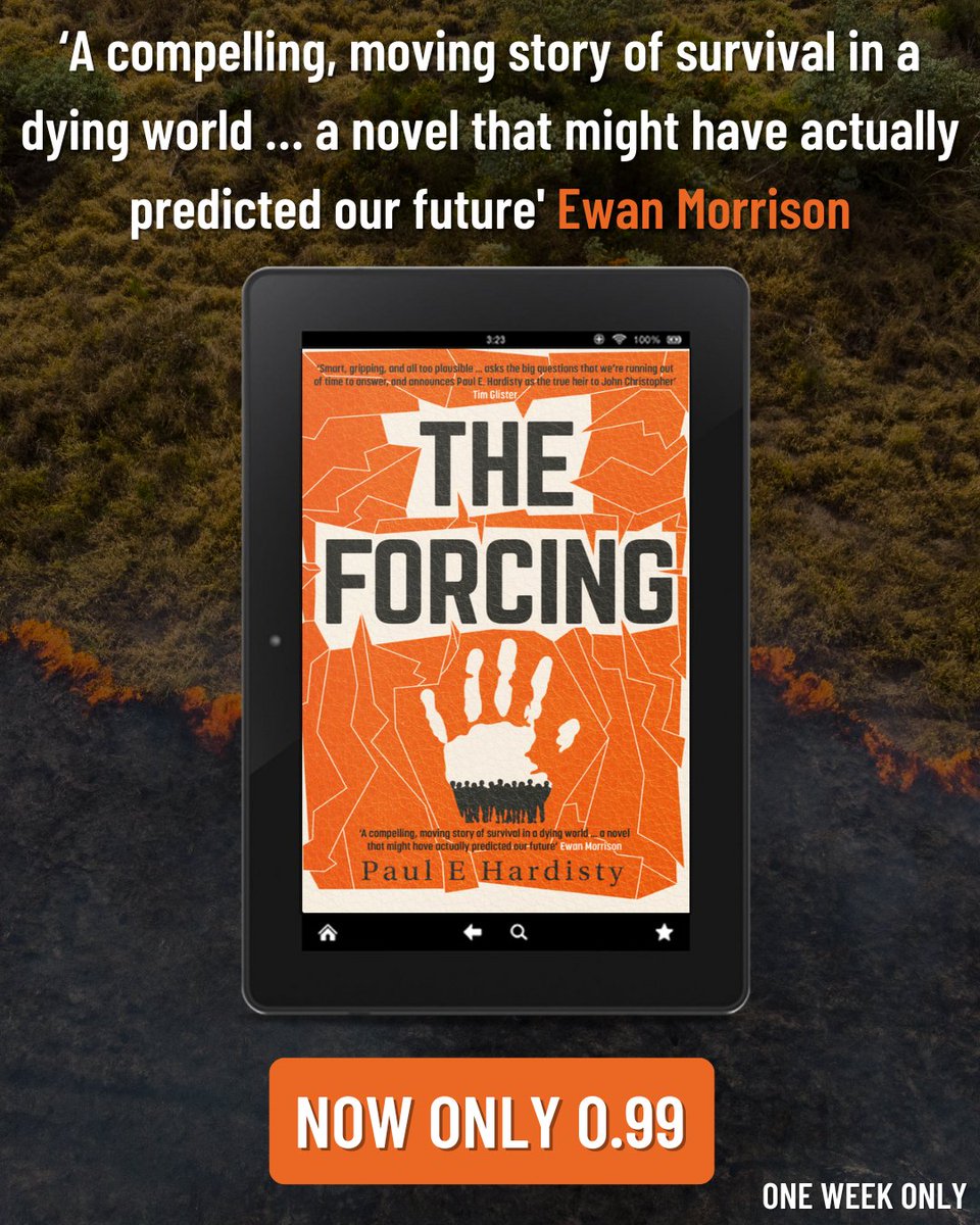 In a near future, where civilisation has collapsed...

#TheForcing the jaw-dropping #ClimateEmergency thriller from @hardisty_paul is 0.99 everywhere (No USA)

A breakaway group escapes exile to seek freedom … at devastating cost…

🔥 bit.ly/4ajHP0l 

#SFF #BookTwitter