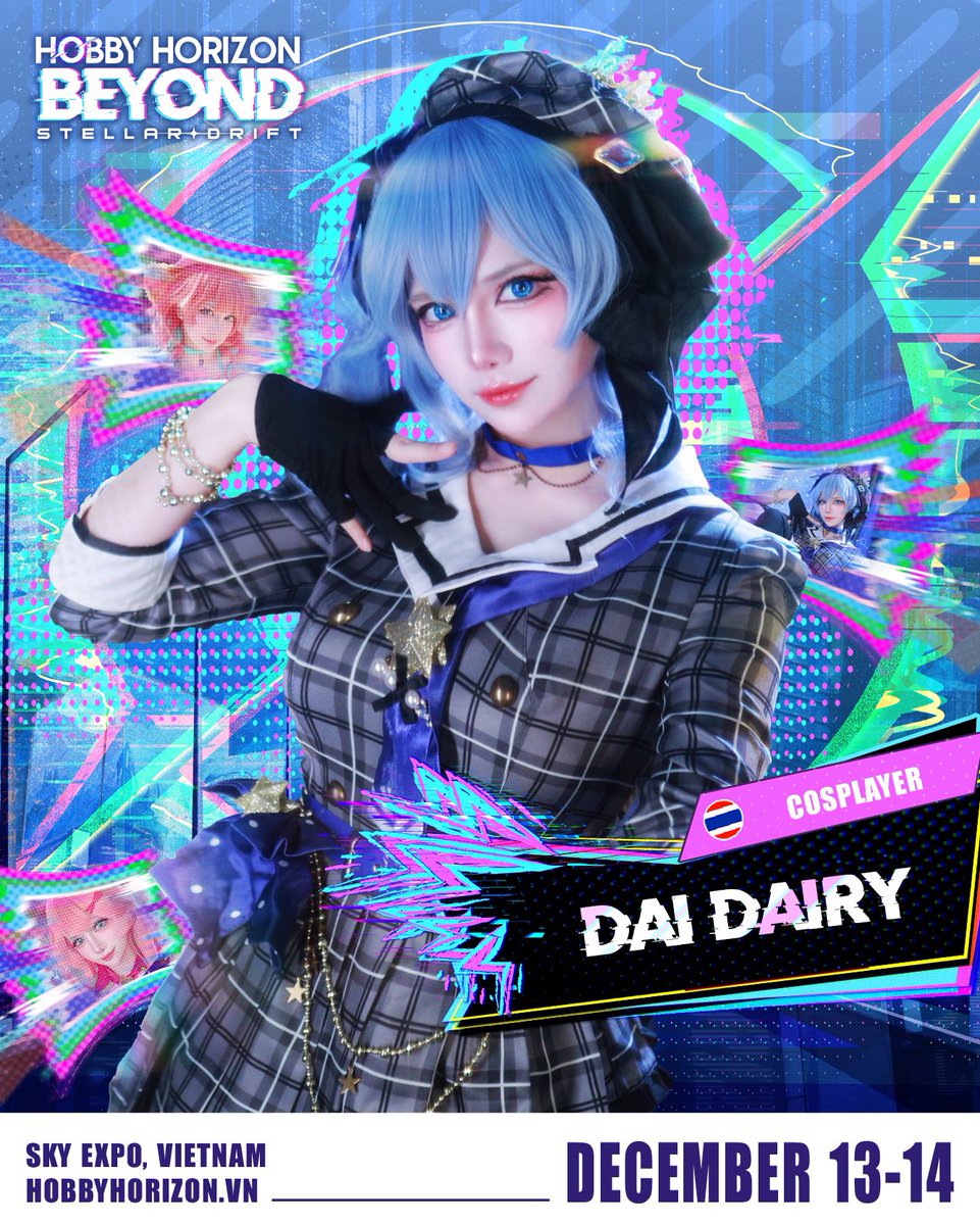 『 𝐇𝐇𝐁𝟐𝟓: 𝑫𝑨𝑰 𝑫𝑨𝑰𝑹𝒀 - 𝑪𝑶𝑺𝑷𝑳𝑨𝒀𝑬𝑹 』🪐

💐 Say hello to <a href="/Dai_Cosplayer/">Dai Dairy 🎀</a> - the talented and charming cosplayer–MC who’ll be joining us at HHB25! ✨

#HHB25 #HobbyHorizon #HobbyHorizonBeyond #StellarDrift #DaiDairy