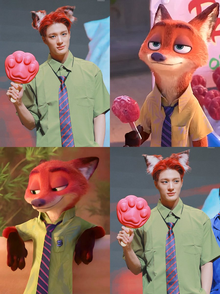 lee jeno as nick wilde from zootopia 🐾🐾