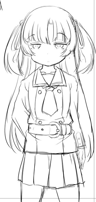 だいぶキャラデザに苦戦しましたが最終的には呪いのこけしみたいなデザインになって 今後描いてて楽しくなりそうなのでもういいです ラフデザインはいちいち削除して残ってるか怪しいので貼っときます デザイン変化の経緯ー 